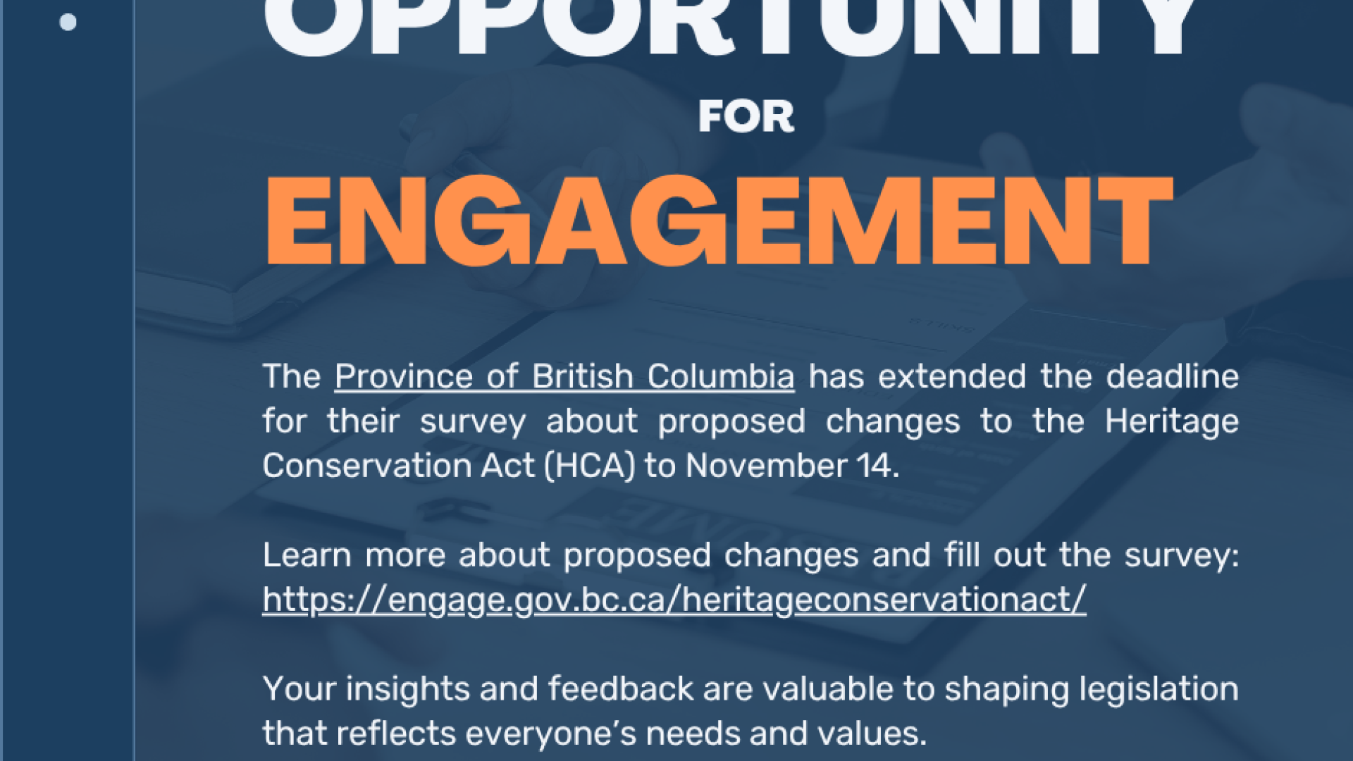 BC Heritage Engagement Survey
