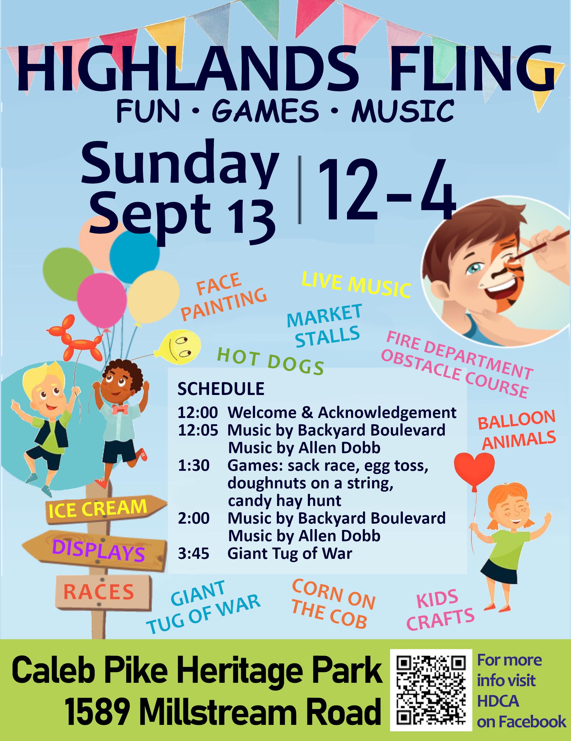 Highlands Fling September 13 2026